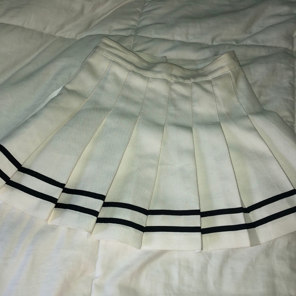 White cheerleader skirt